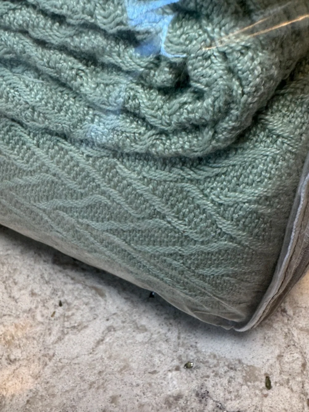 Vintage Charisma by Fieldcrest Classic Blanket size King‎ mint green 100% Cotton